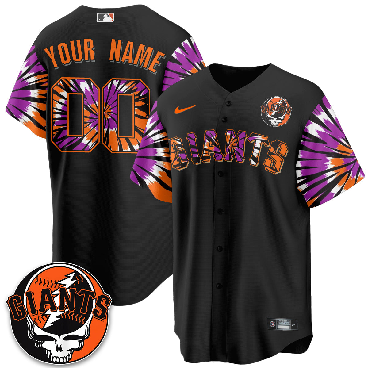 SF x Grateful Dead Vapor Custom Jersey V2 - Stitched