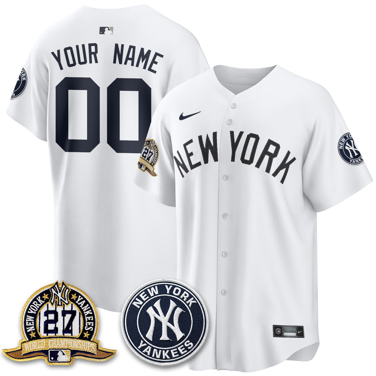 NYY Alternate Custom Jersey - All Stitched