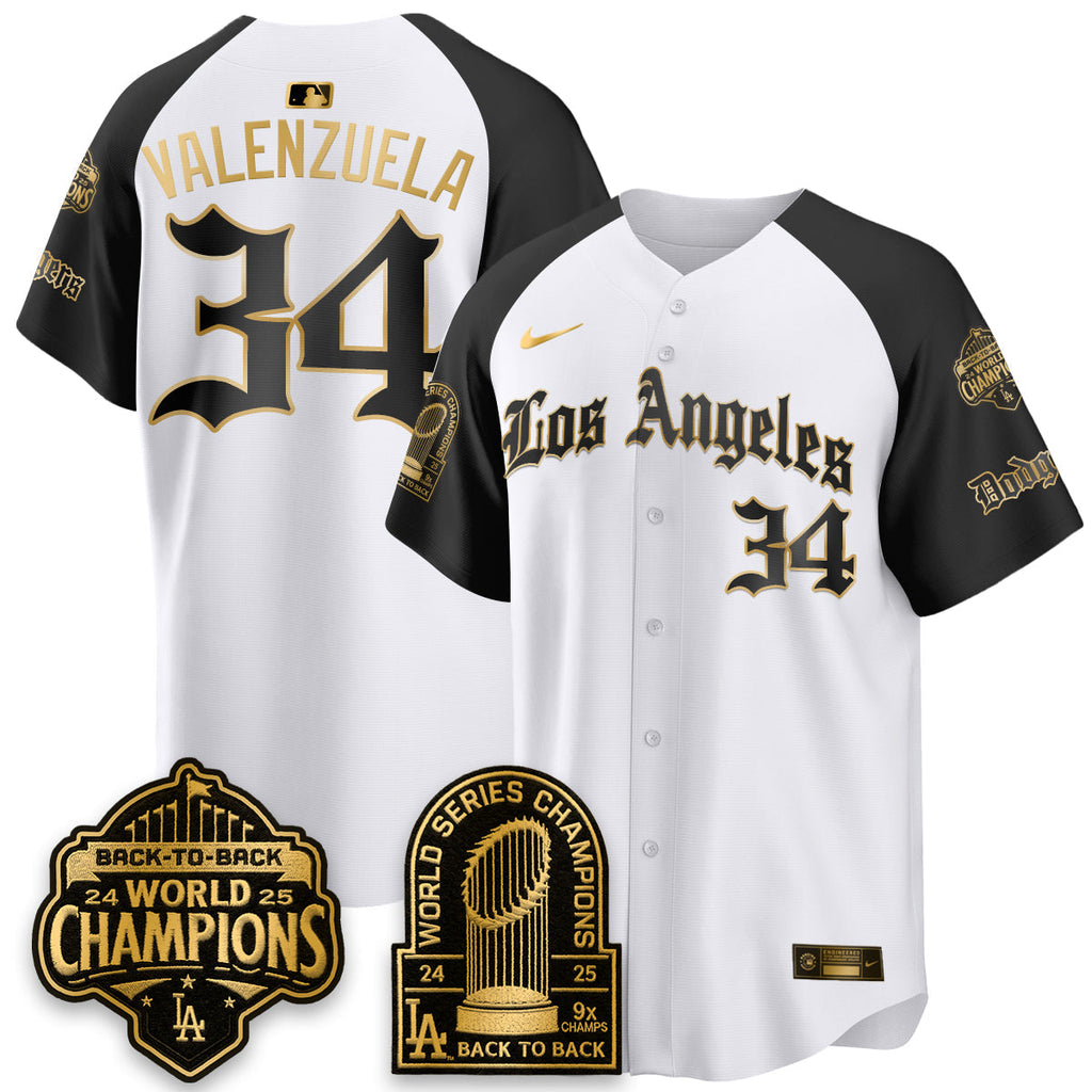 LAD WS Champions Back 2 Back Patch Vapor Premier Limited Gothic Gold Edition Jersey - Stitched