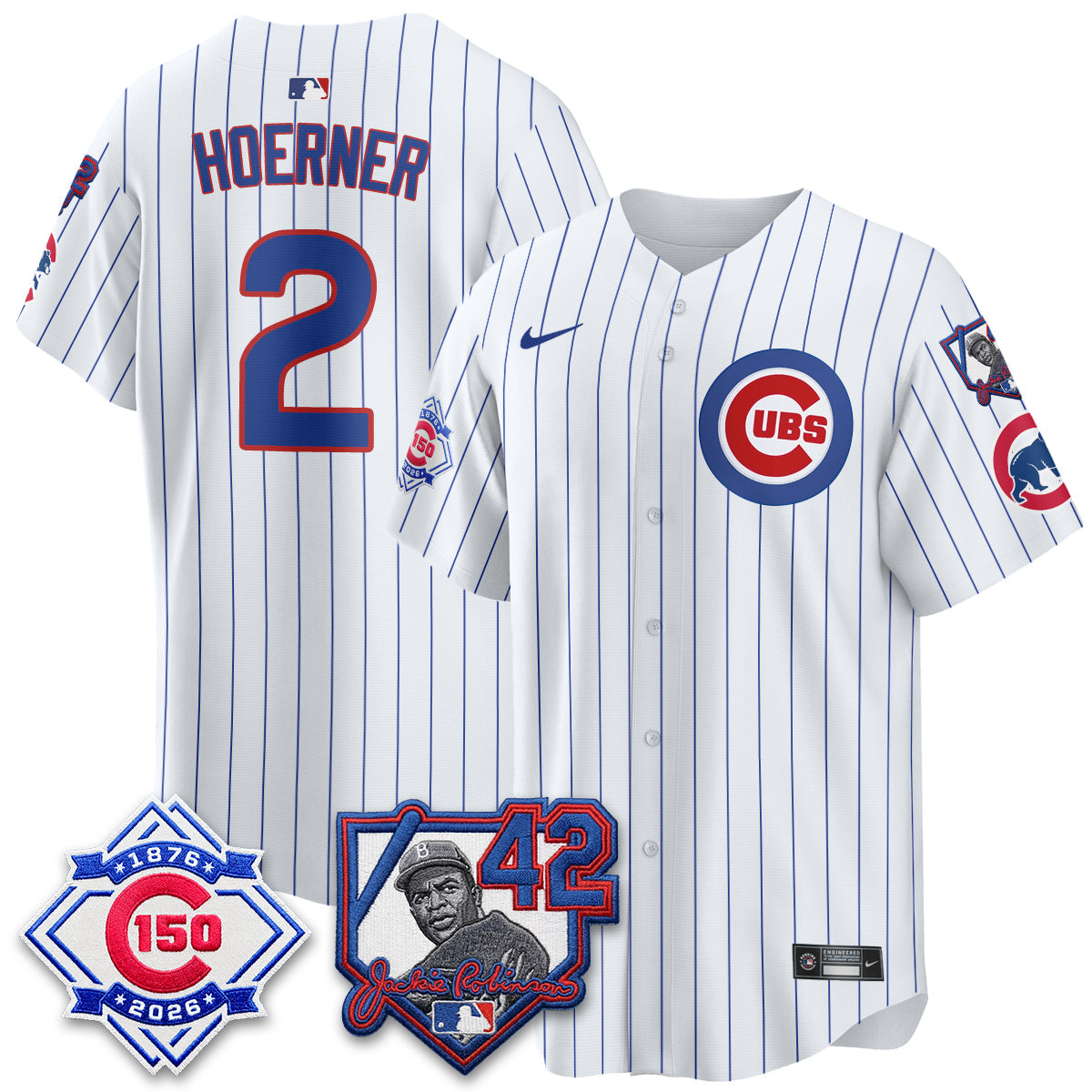 CHC 150th Anniversary & Jackie Robinson Day Patch Vapor Premier Limited Jersey - Stitched