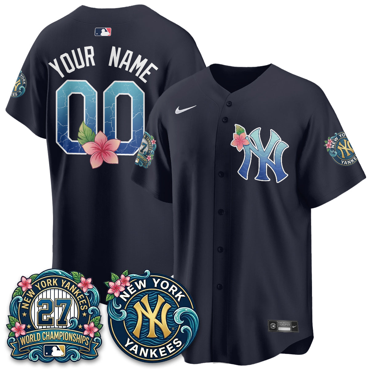 NYY "Aloha Spirit" Vapor Limited Custom Jersey - Printed