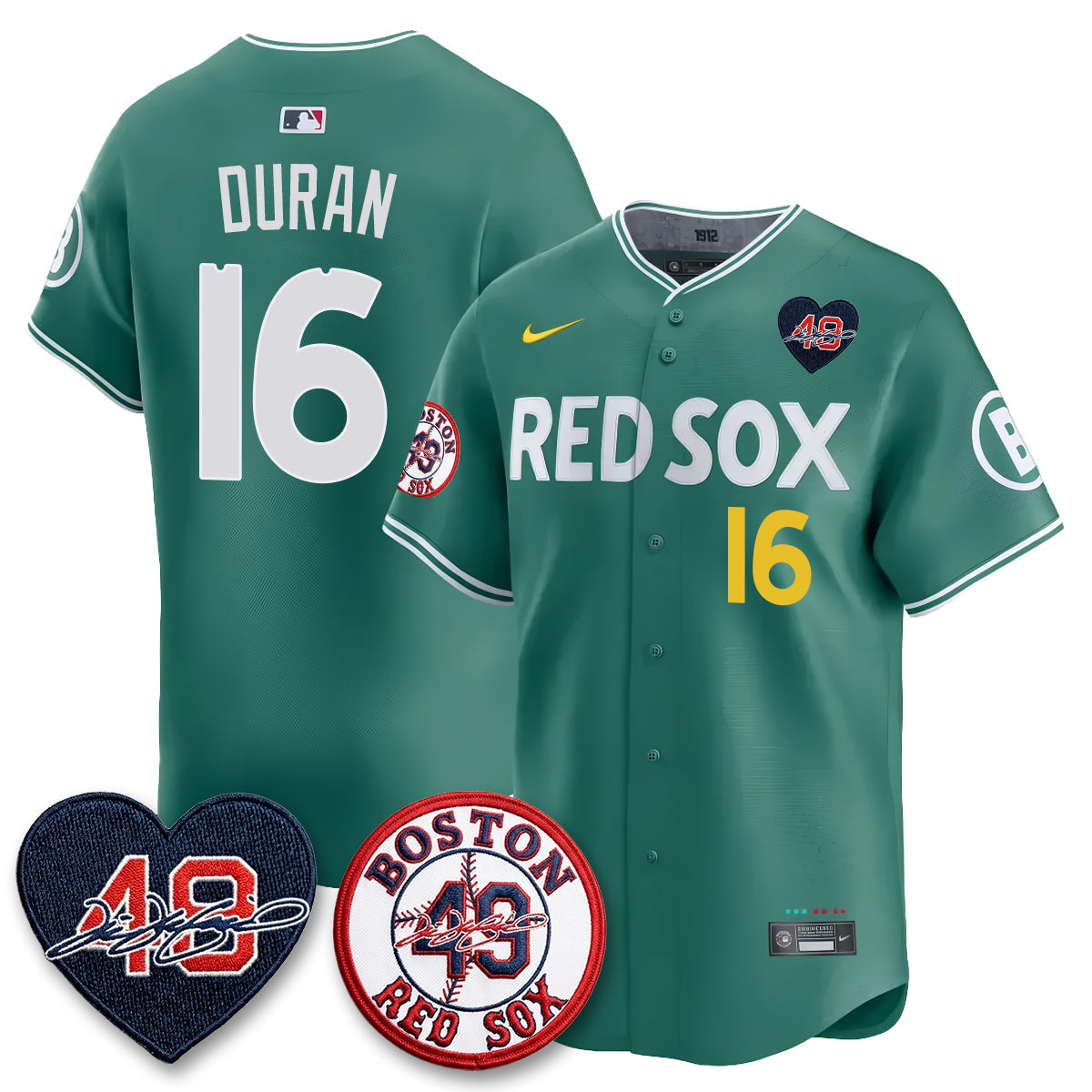 BOS Tim Wakefield Memorial Patch Vaper Premier Limited Jersey - All Stitched