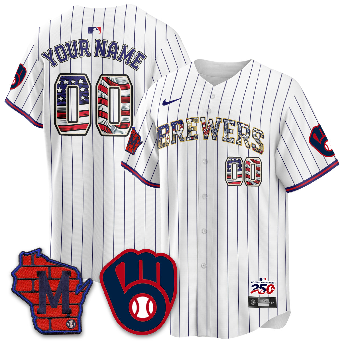 MIL 2026 Independence Day USA Vapor Limited Custom Jersey - Stitched