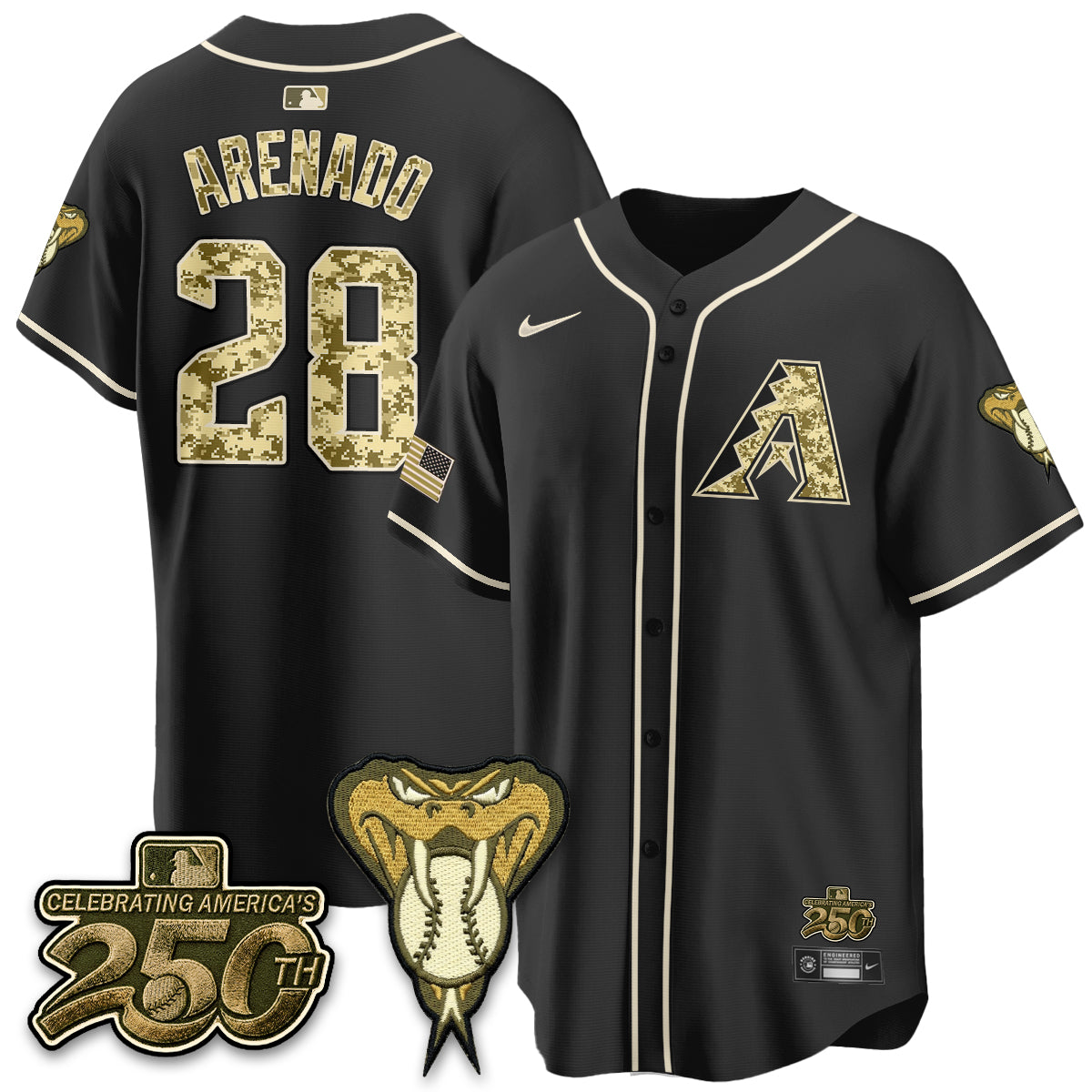 ARI Salute to Service 2026 Vapor Premier Limited Jersey - All Stitched