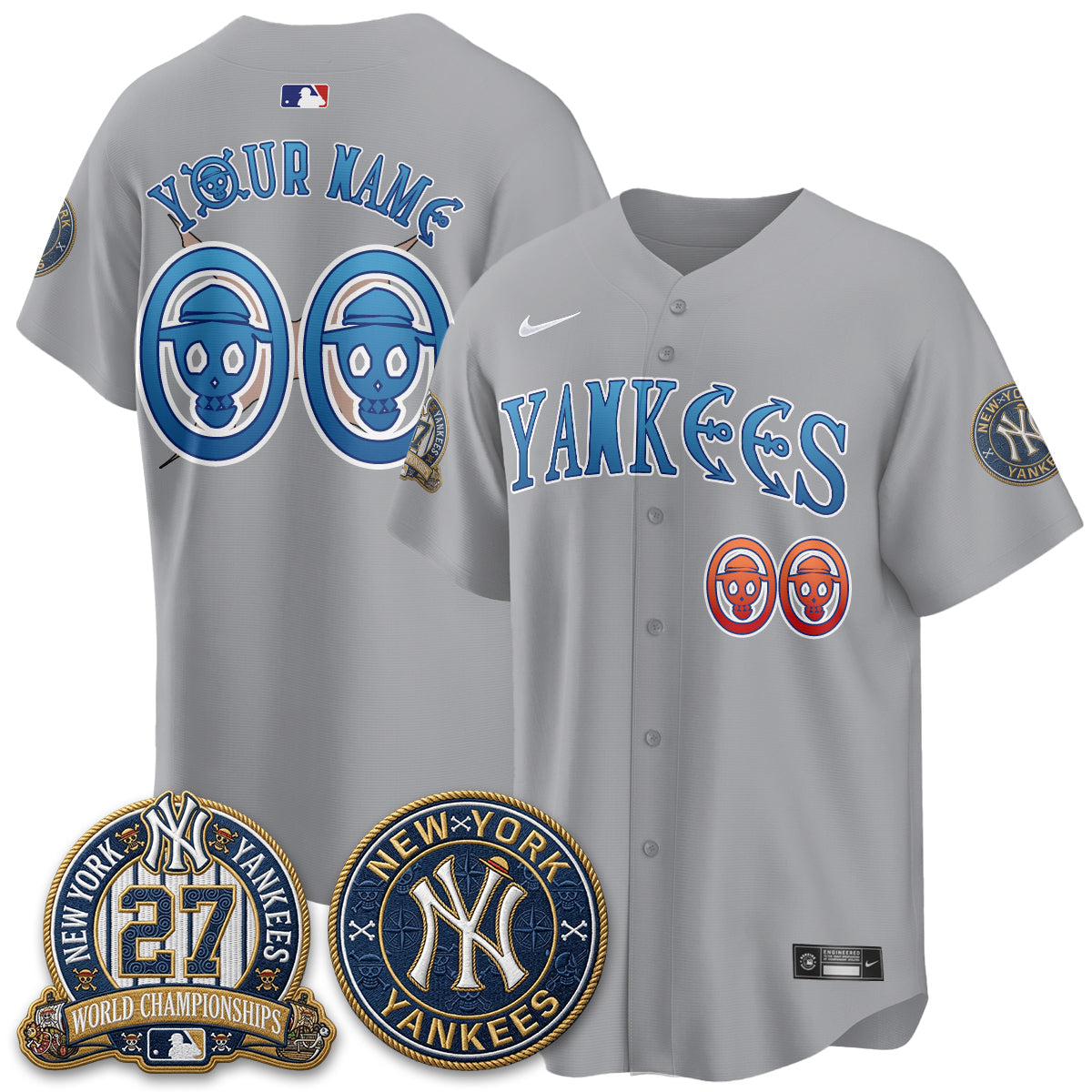 NYY x Japanese Cartoon Limited Custom Jersey -  Stitched