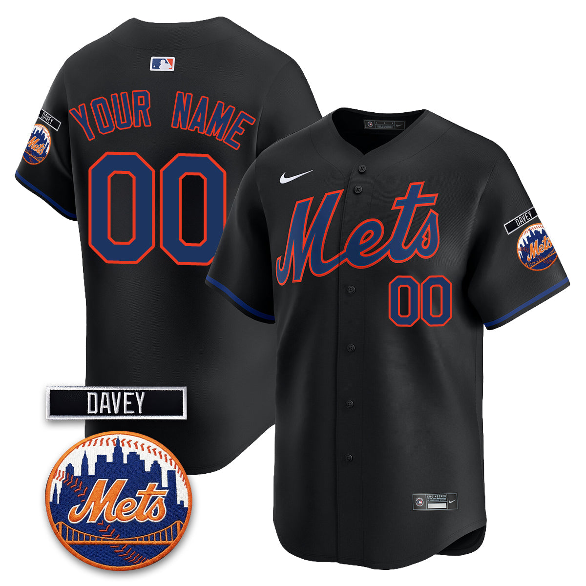 NYM 2026 Davey Johnson Memorial Vapor Custom Limited Jersey - Stitched