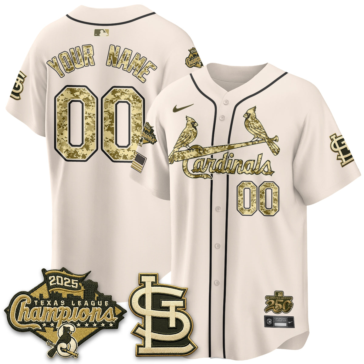 STL 2026 Armed Forces Day Custom Jersey - All Stitched
