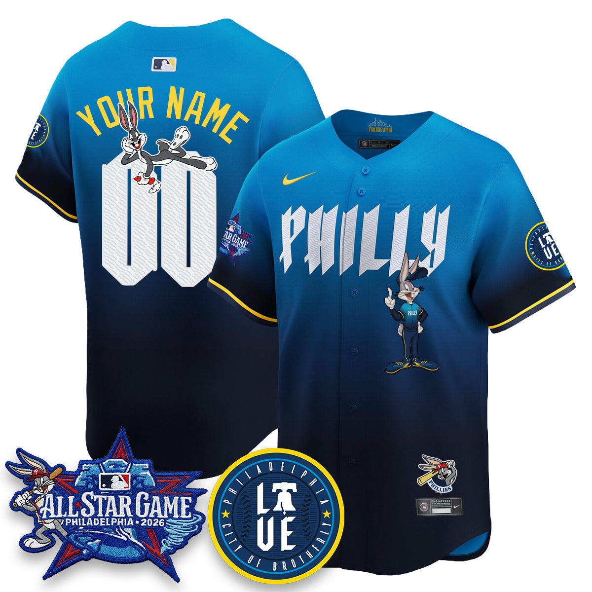 PHI x Bunny Vapor Premier Limited Custom Jersey - Stitched