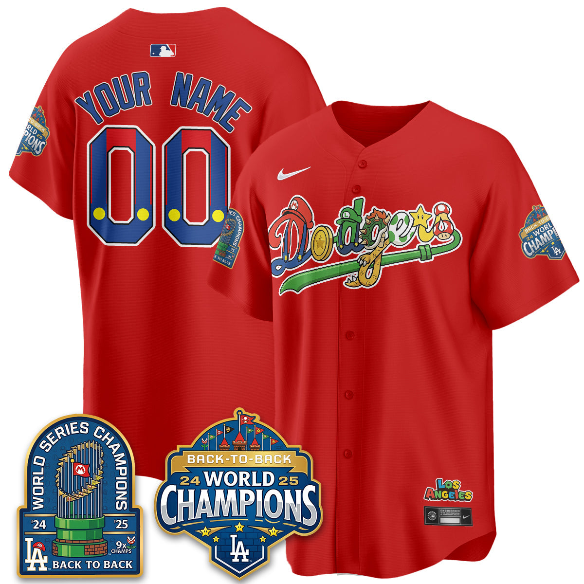 LAD x The Red Plumber Vapor Custom Jersey - Printed