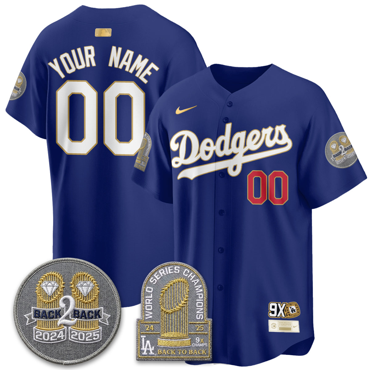 LAD Vapor Limited Jersey - Back to Back Champion - Stitched