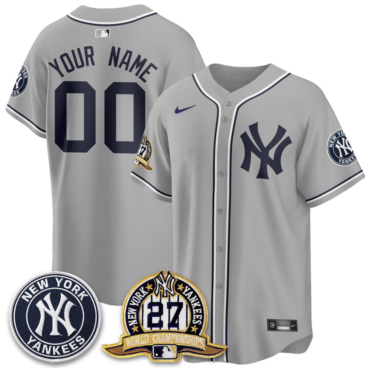NYY 2026 Black Out Style Vapor Limited Custom Jersey - All Stitched