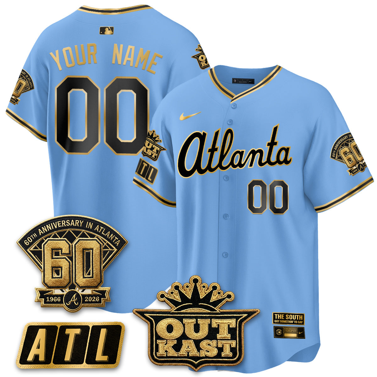 ATL 2026 Gothic Edition Vapor Limited Custom Jersey - All Stitched