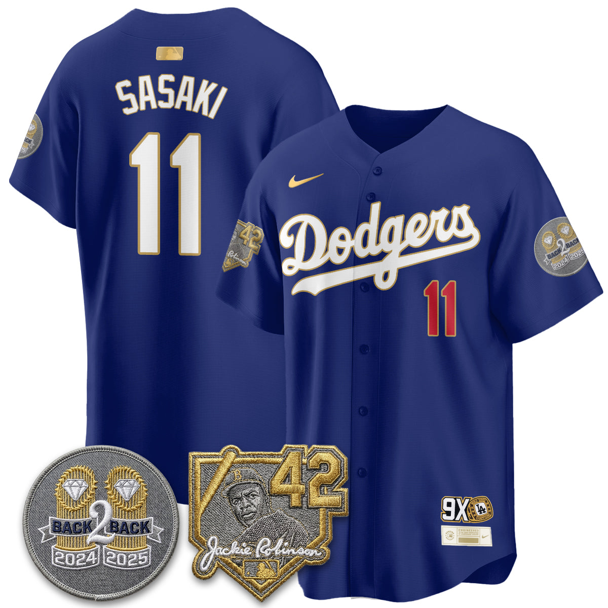 LAD -  2026 Jackie Robinson Day Vapor Limited Jersey - Stitched