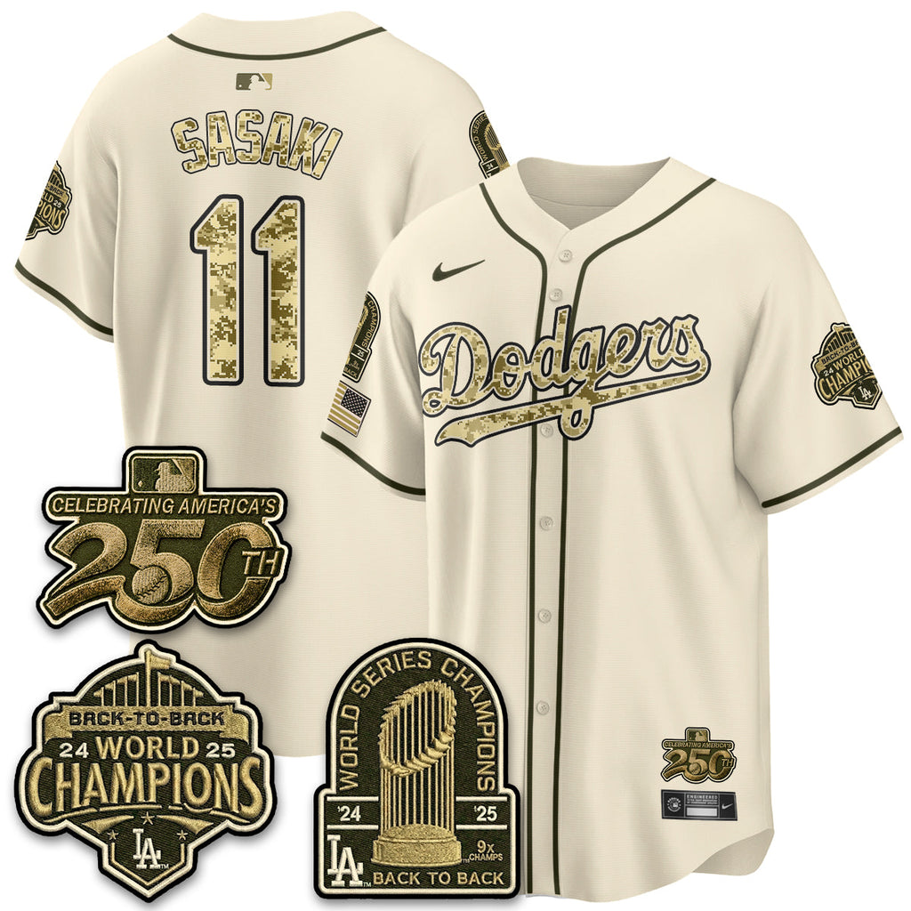 LAD Military Appreciation Game Day Jersey V2 - Stitched
