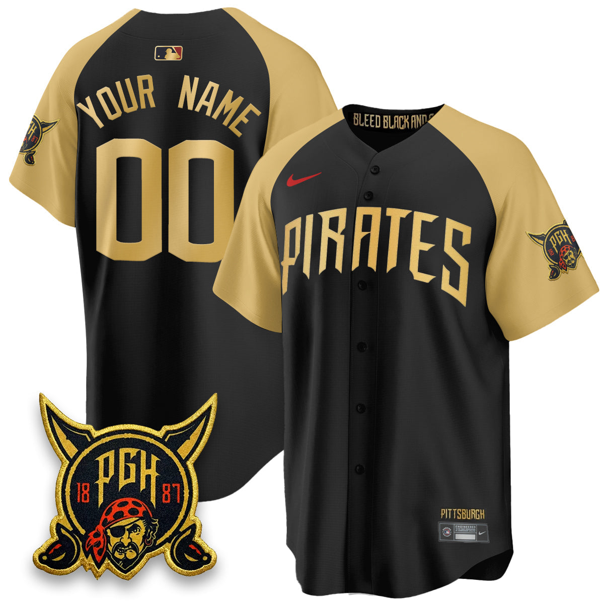 Custom PIT 2026 City Connect Vapor Limited Jersey - Stitched