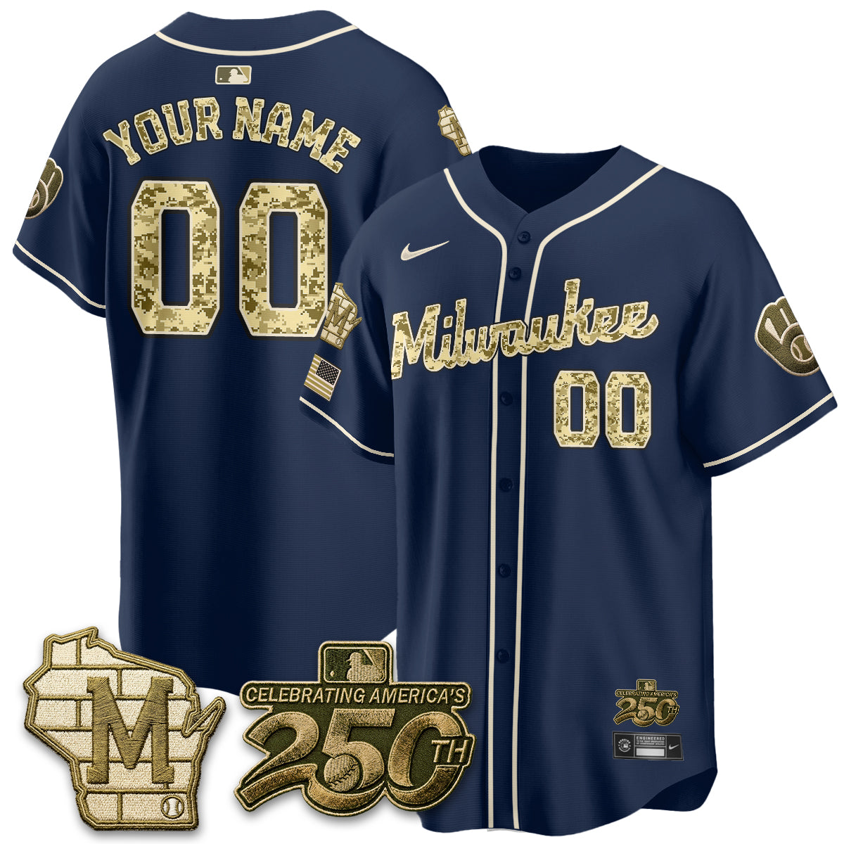 MIL Salute to Service 2026 Vapor Limited Custom Jersey - All Stitched
