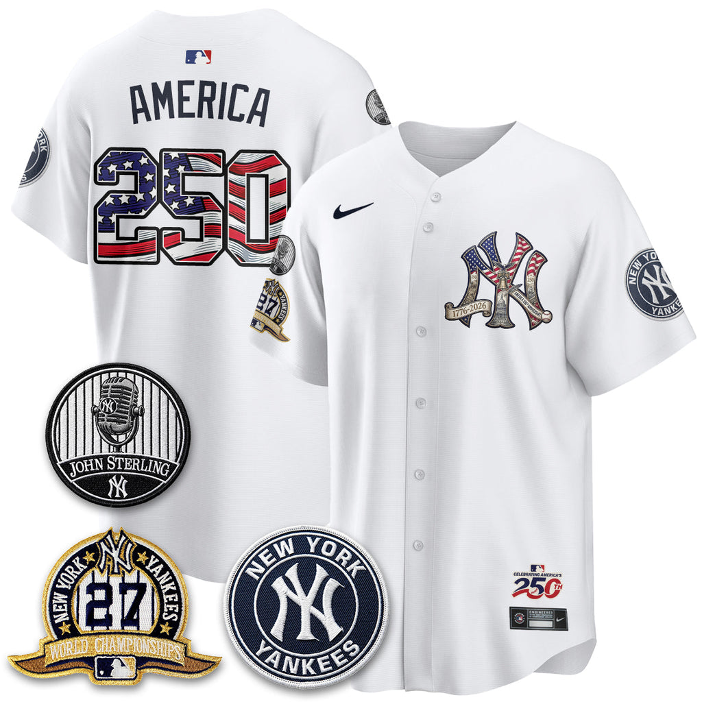 NYY Independence Day USA Vapor Limited Jersey - Stitched (Tiktok)