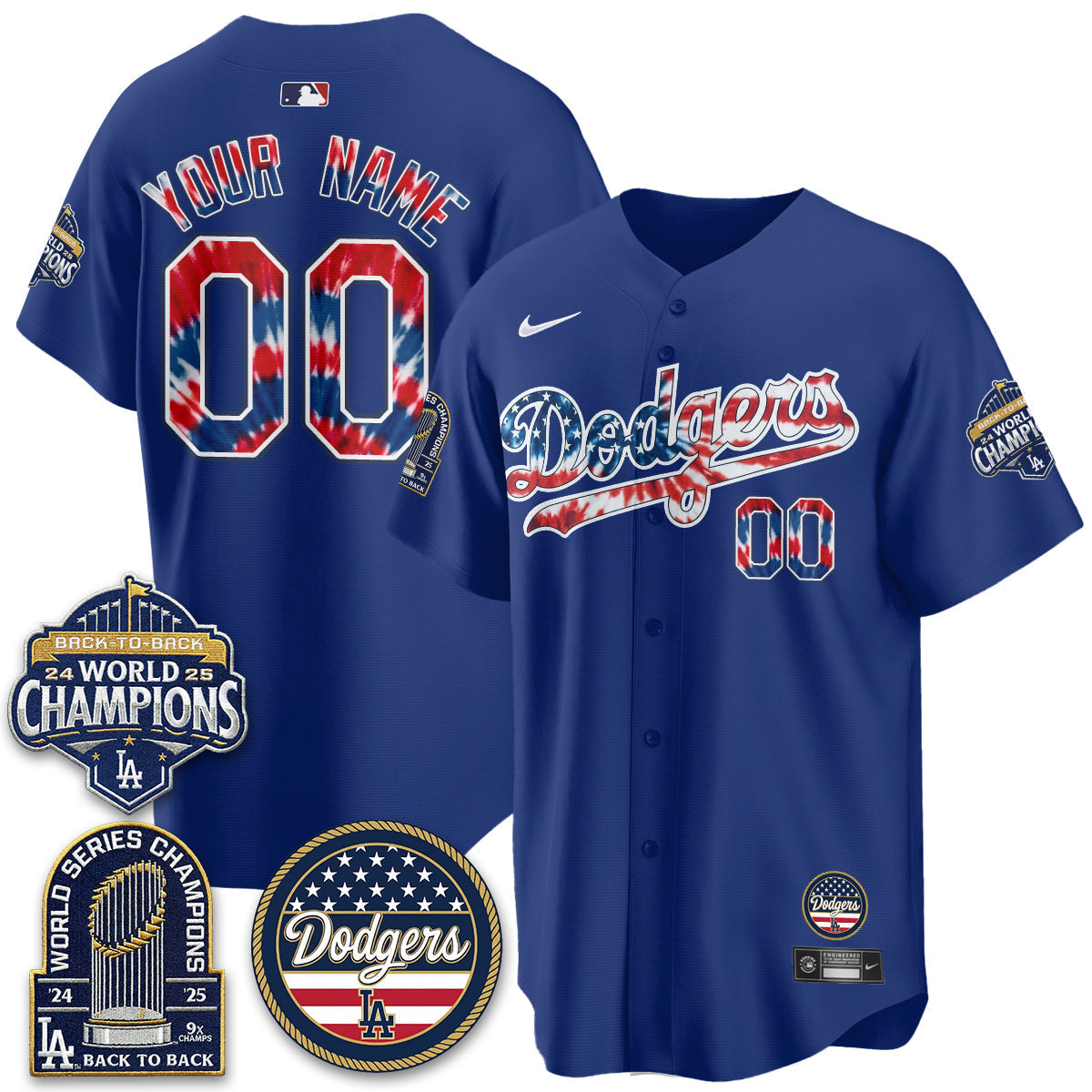 LAD Americana 2026 Vapor Limited Custom Jersey - Stitched