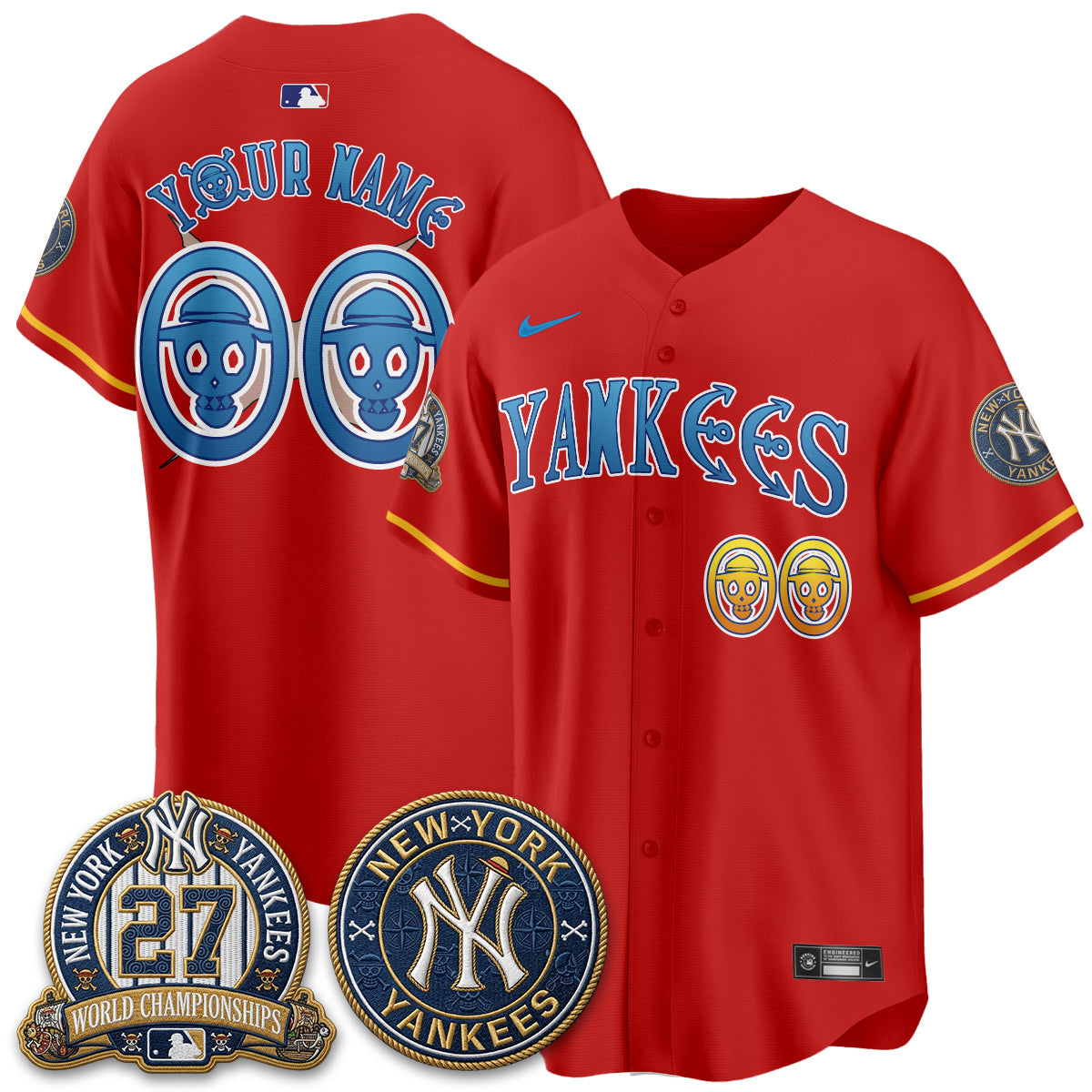 NYY x Japanese Cartoon Limited Custom Jersey -  Stitched