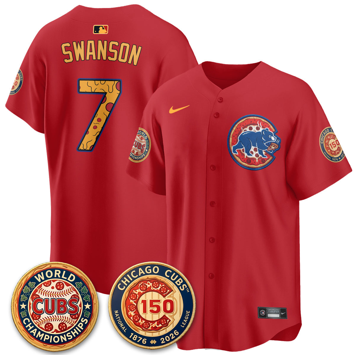 CHC Deep Dish Pizza Vapor Limited Royal Jersey - Stitched