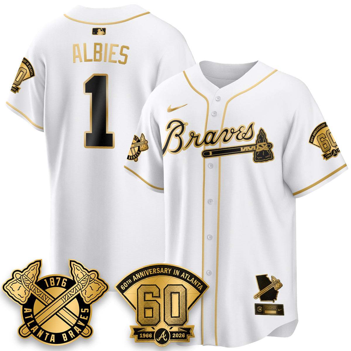 ATL 60th Anniversary Silver Edition Vapor Limited Jersey - Stitched