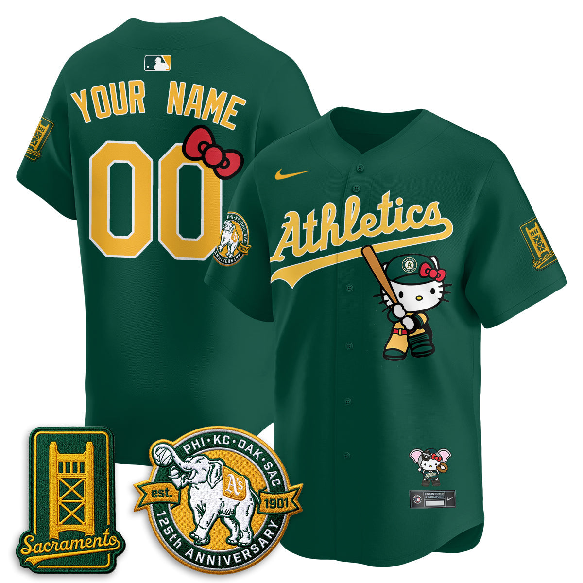 OAK x Meow KT 2026 Vapor Limited Custom Jersey - Stitched