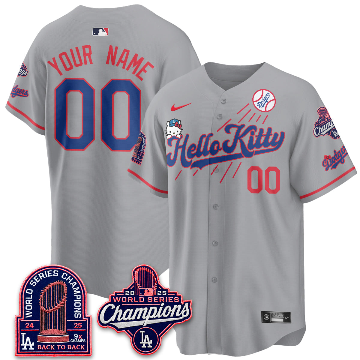 LAD x Hello Kitty Night 2026 Vapor Custom Jersey - All Stitched - V3