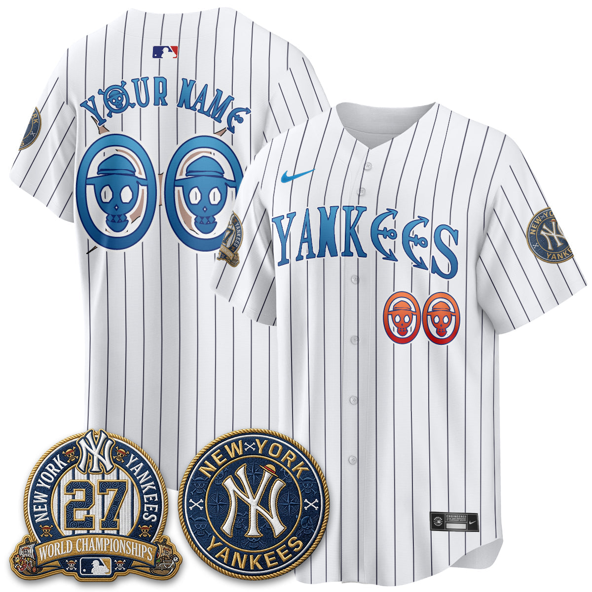 NYY x Japanese Cartoon Limited Custom Jersey -  Stitched