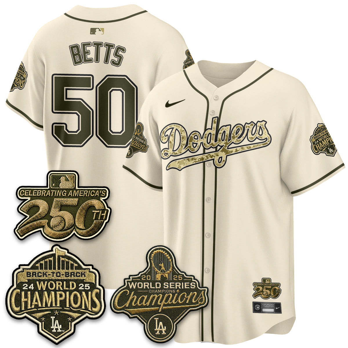 LAD Military Appreciation Game Day Jersey -Stitched