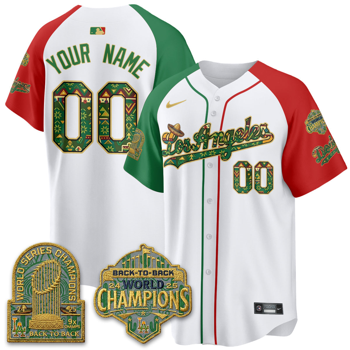 LAD x Mexican Heritage “Let’s Fiesta!” 2026 Limited Vapor Custom Jersey - All Stitched