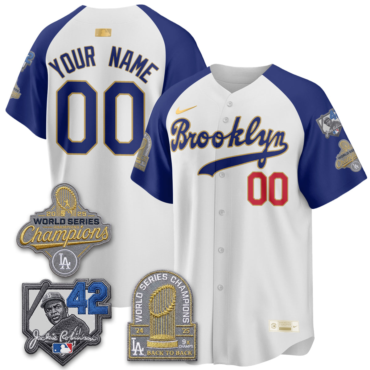 LAD 2026 Brooklyn Jackie Robinson Limited Custom Jersey - Stitched