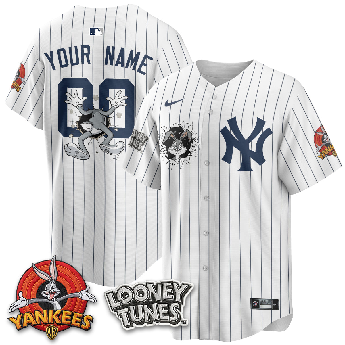 NYY x Bunny Vapor Limited Custom Jersey V3- Printed