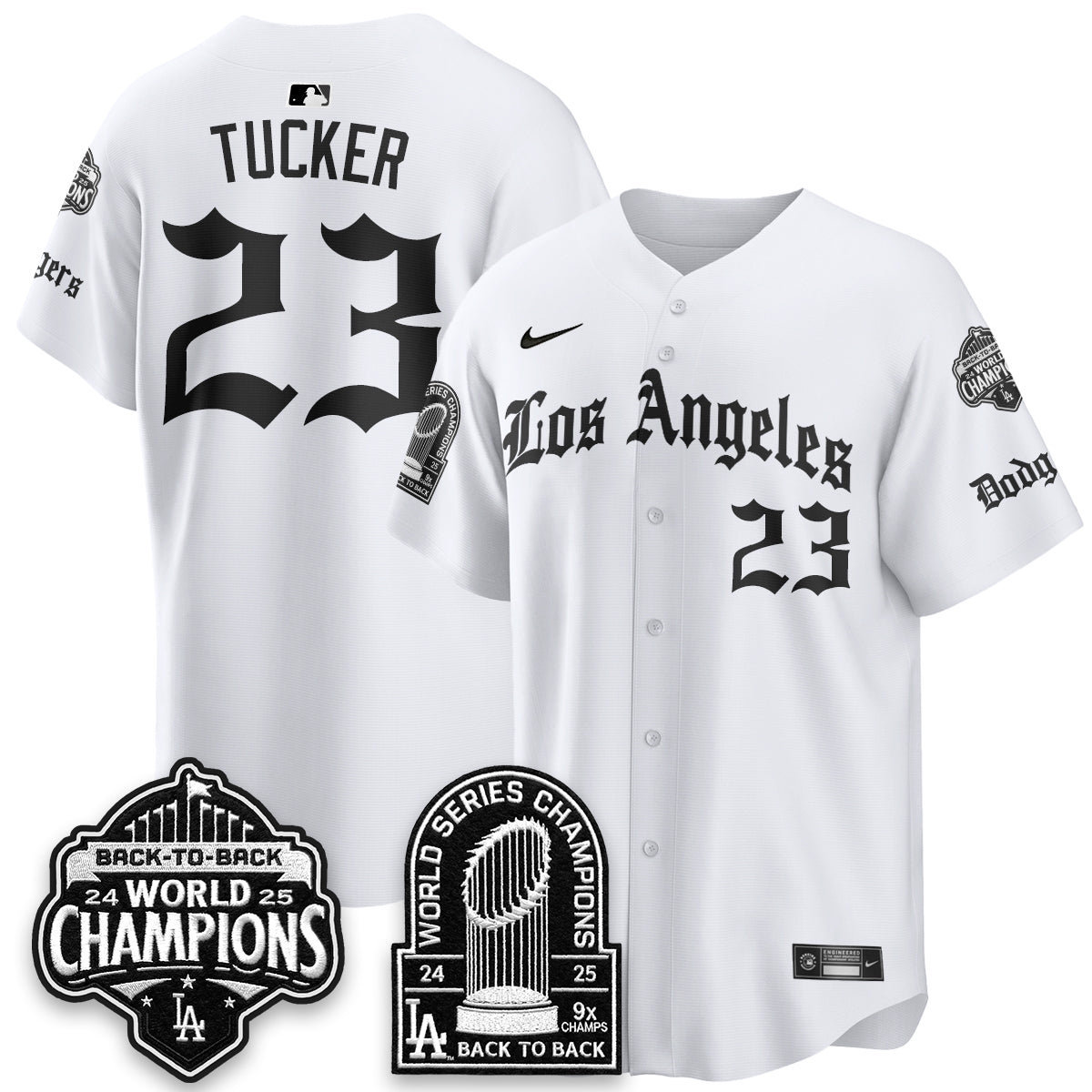 LAD WS Champions Back 2 Back Patch Vapor Premier Limited Gothic Gold Edition Jersey - Stitched