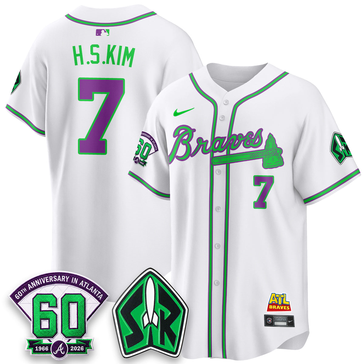 ATL 60th Anniversary Space Ranger Edition Vapor Limited Jersey - Stitched