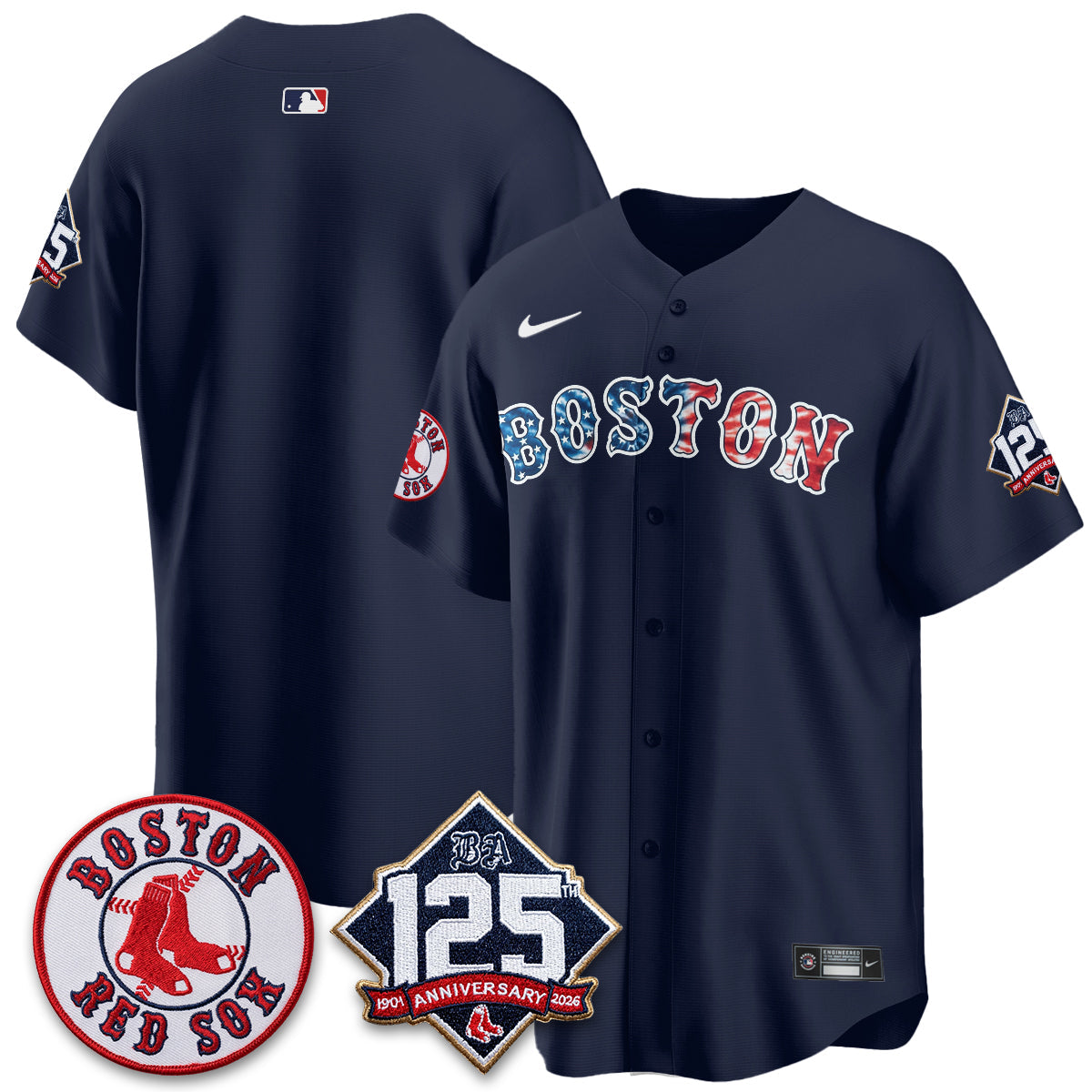 BOS Americana 2026 Vapor Limited Jersey - Stitched