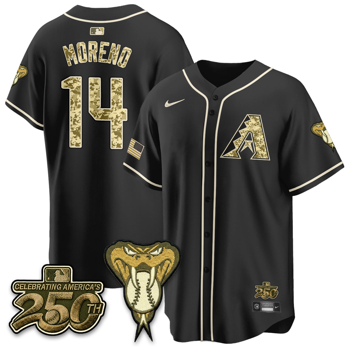 ARI Salute to Service 2026 Vapor Premier Limited Jersey - All Stitched