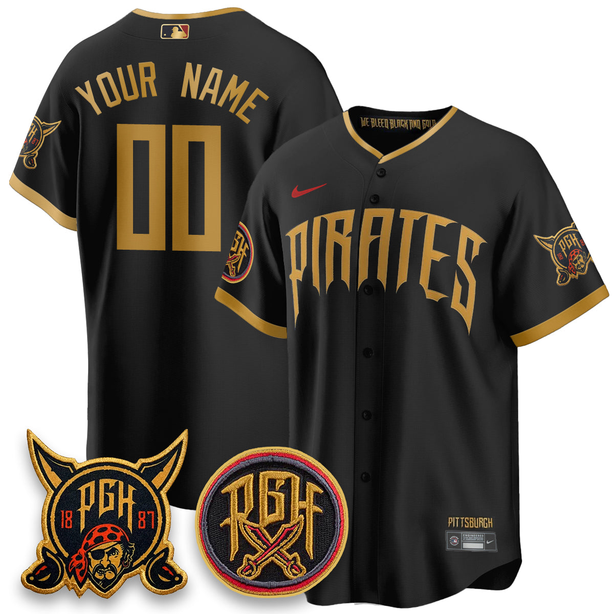 PIT 2026 City Connect Vapor Premier Limited Custom Jersey - All Stitched