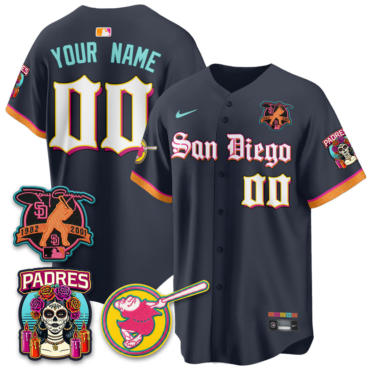 SD 2026 City Connect x Tony Gwynn Patch Vapor Premier Limited Custom Jersey - All Stitched