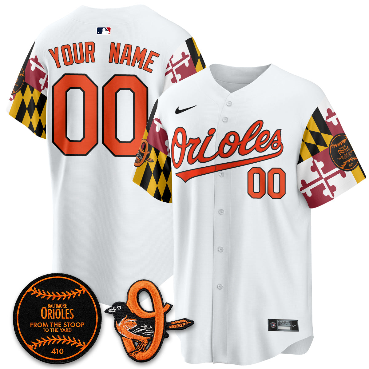 BAL 2026 x Maryland State Flag Vapor Custom Jersey - Stitched V2