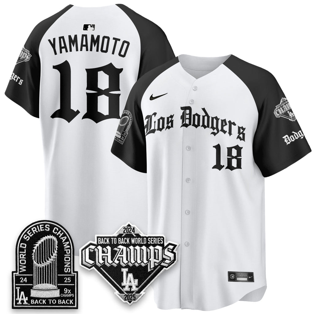 LAD World Series Champions B2B Patch Vapor Premier Limited Gothic Edition Jersey - Stitched