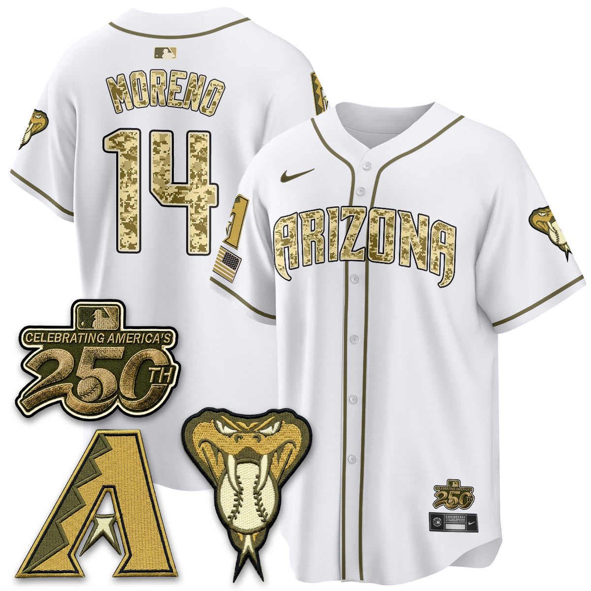 ARI Salute to Service 2026 Vapor Premier Limited Jersey - All Stitched