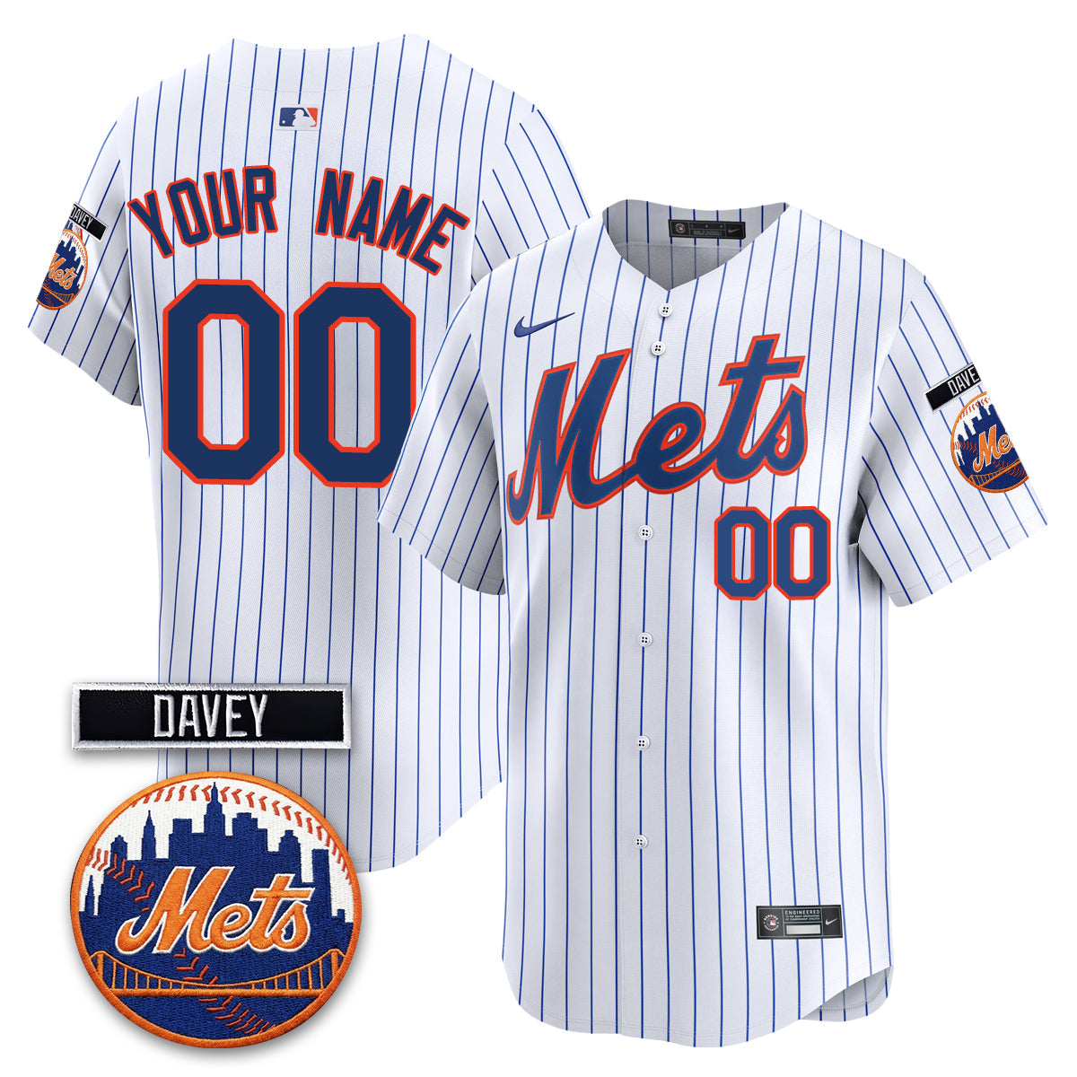 NYM 2026 Davey Johnson Memorial Vapor Custom Limited Jersey - All Stitched