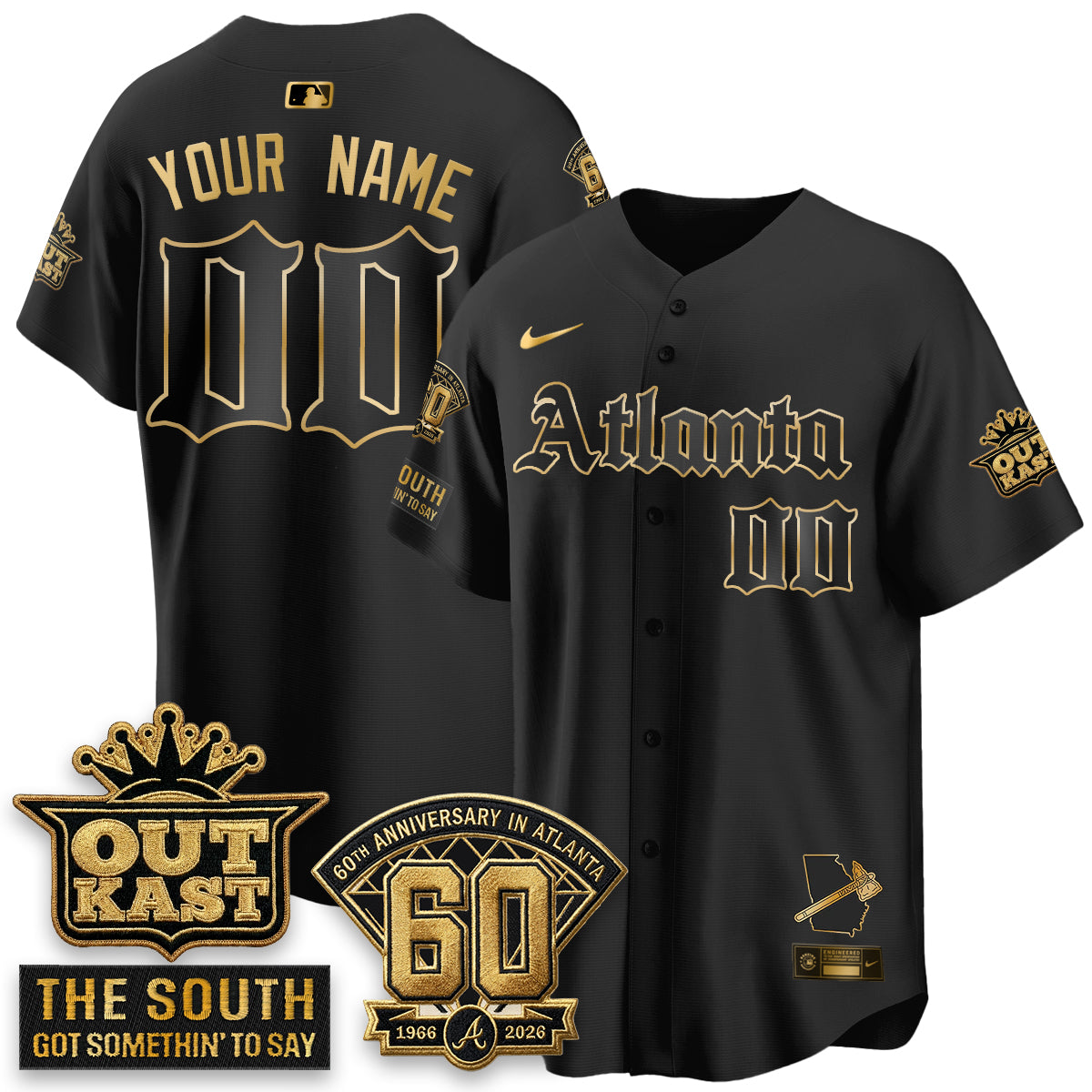 ATL 2026 Gothic Edition Vapor Limited Custom Jersey - Stitched