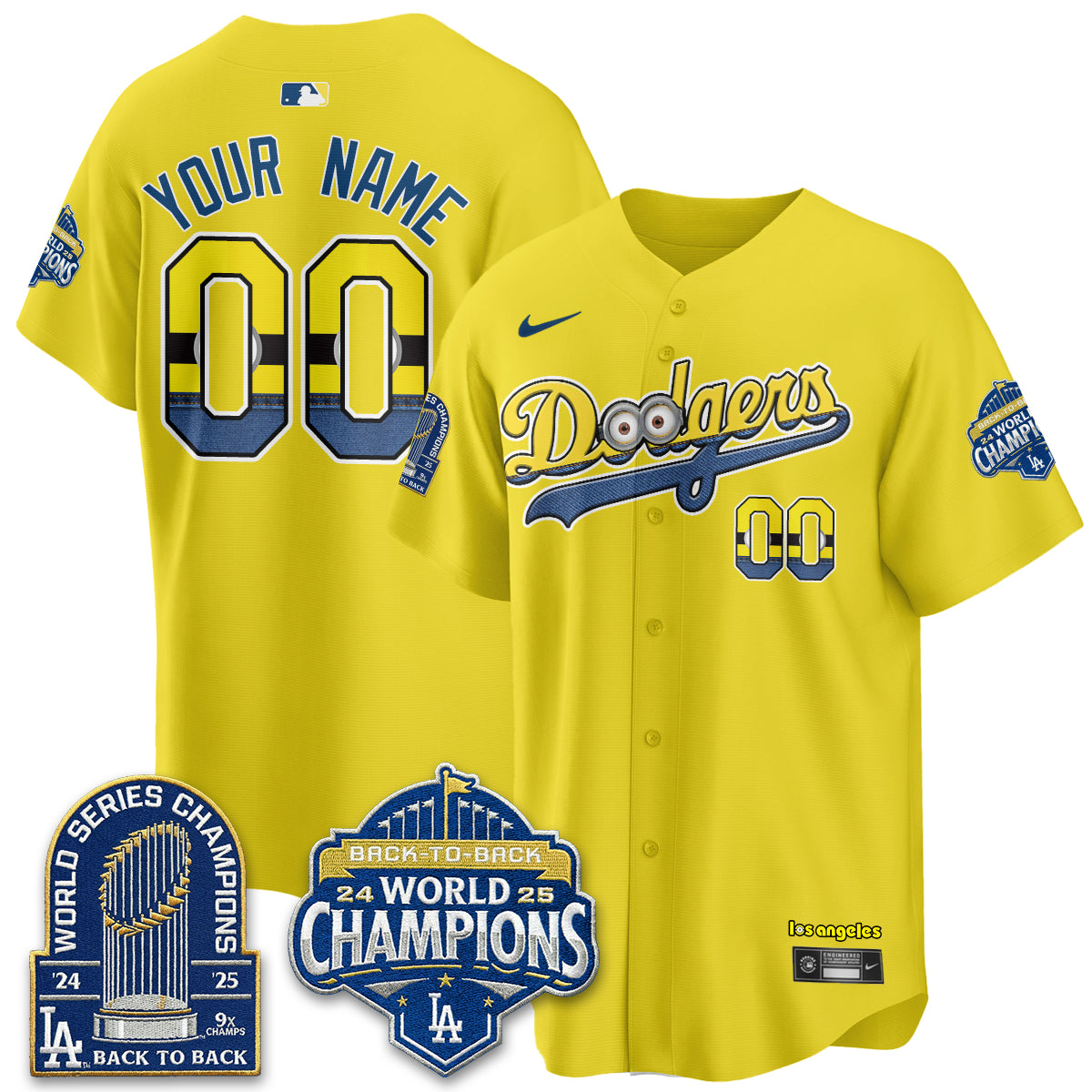 LAD x Yellow Capsules Vapor Custom Jersey - Stitched