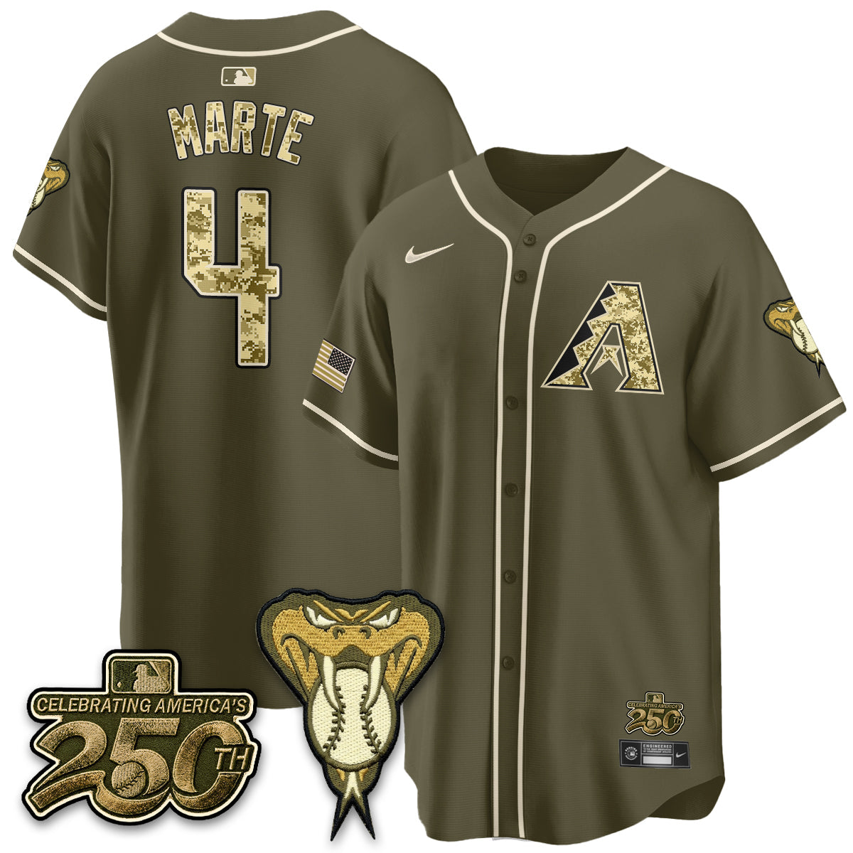 ARI Salute to Service 2026 Vapor Premier Limited Jersey - All Stitched