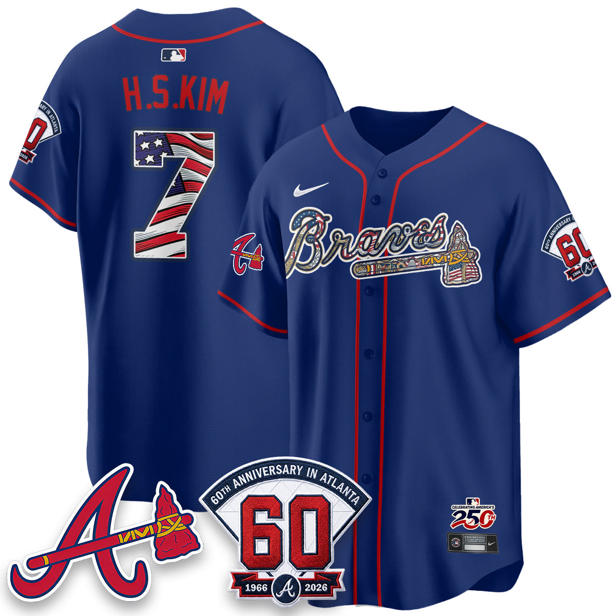 ATL 2026 Independence Day USA Vapor Limited Jersey - Stitched