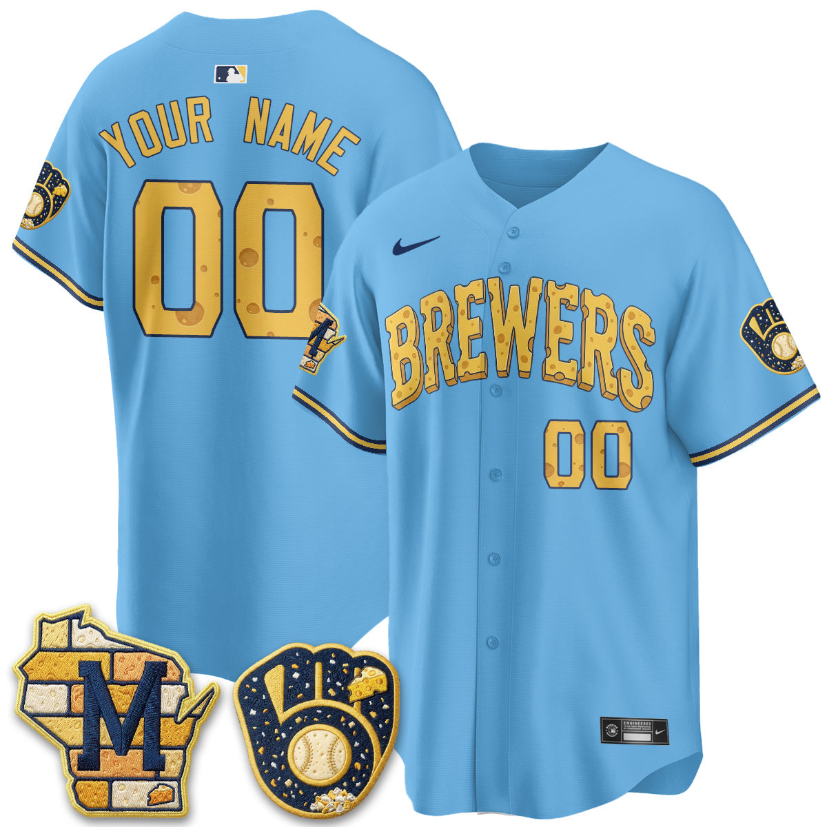 MIL Cheesehead Edition Vapor Limited Custom Jersey - Stitched