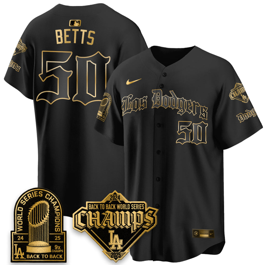 LAD World Series Champions B2B Patch Vapor Premier Limited Gothic Edition Jersey - Stitched