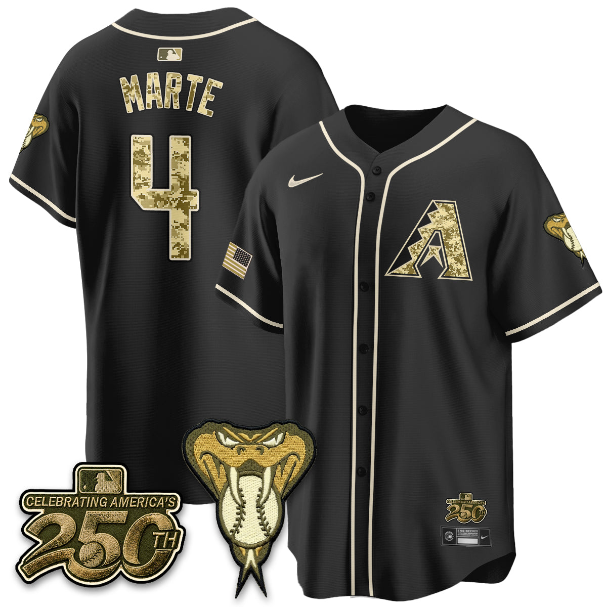 ARI Salute to Service 2026 Vapor Premier Limited Jersey - All Stitched