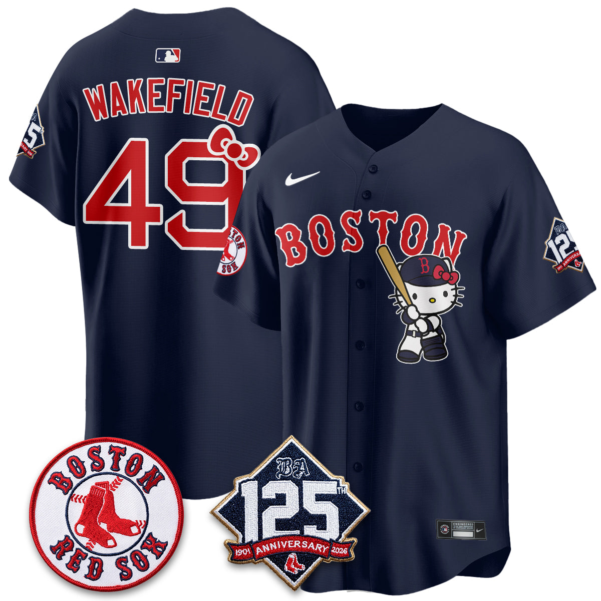BOS x Meow KT Vapor Limited City Connect Jersey - Stitched